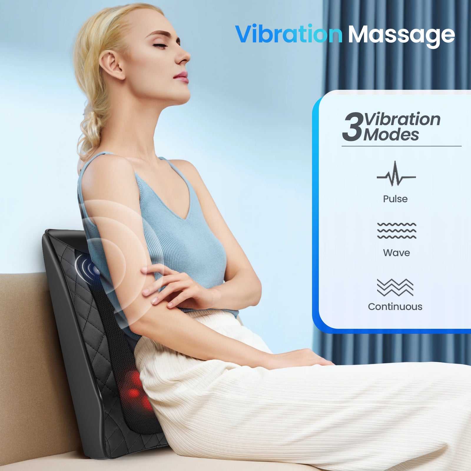 Cupilo Shiatsu Neck and Back Massager with Heat - CPL-1128