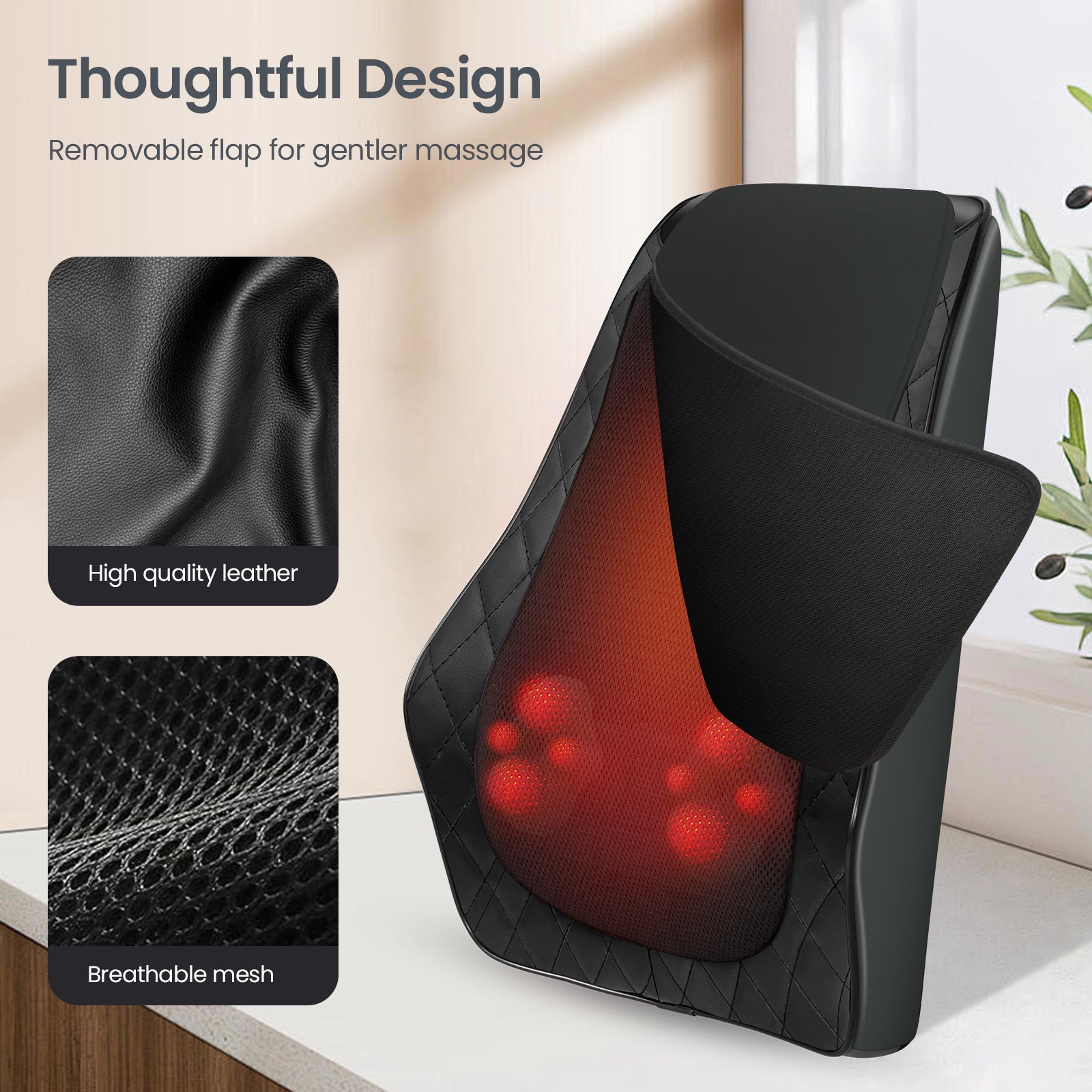 Cupilo Shiatsu Neck and Back Massager with Heat - CPL-1128