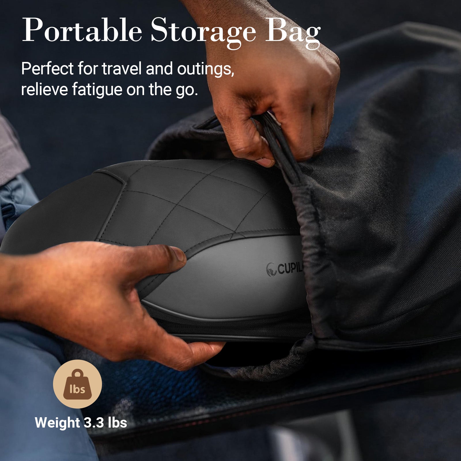 Cordless Neck and Shoulder Massager with Heat, 2025 Upgrade - CPL-6632C-BLK