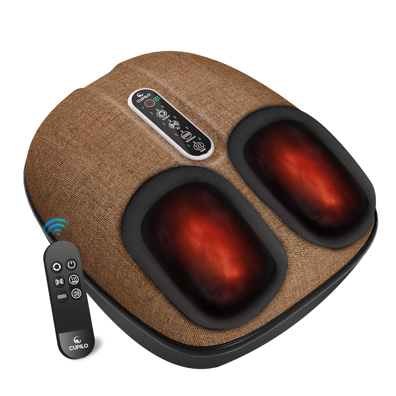 CuPiLo Foot Massager with Heat, Shiatsu Deep Knead Feet Massager with Remote Control - CPL-5522RC