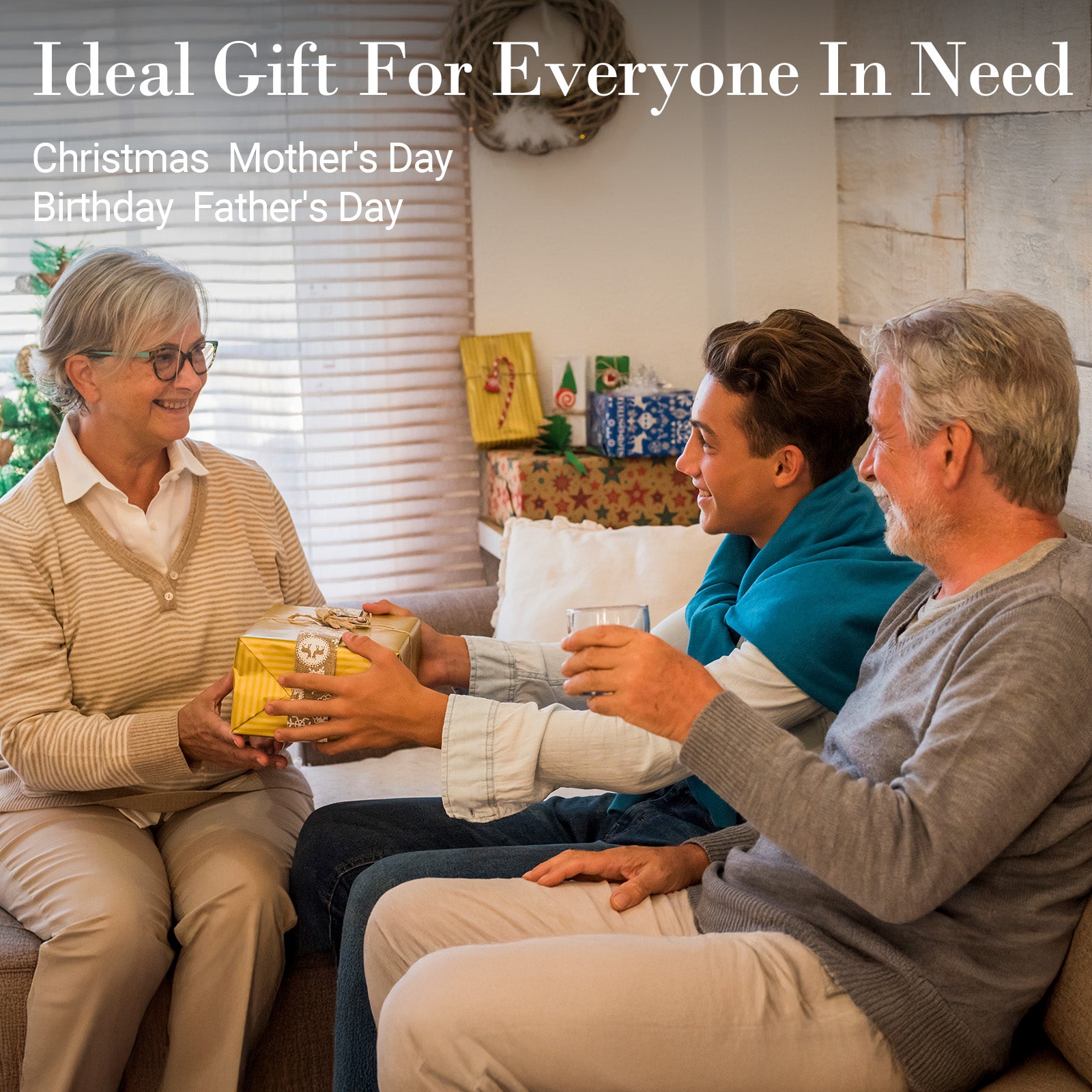 CuPiLo Cordless Knee Massager with Heat – 3 Heat Levels & 3 Vibration Modes, Rechargeable Heated Knee Brace with LED Display & Adjustable Straps for Pain Relief - CPL-5552