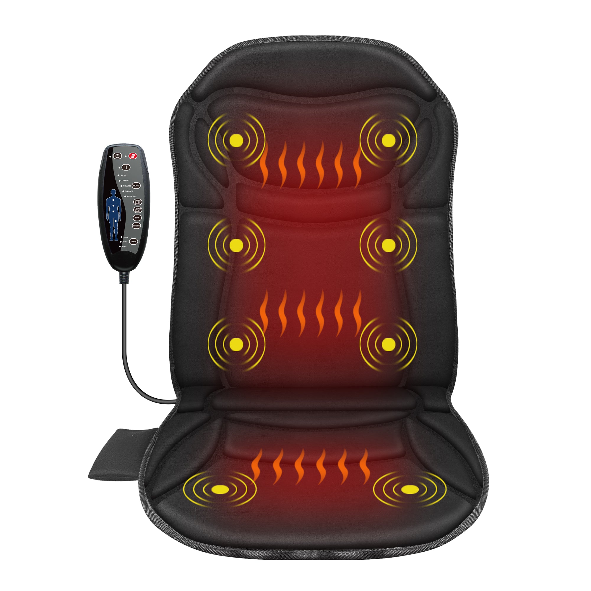 CuPiLo Massage Chair Pad Electric Back Massager for Back Pain CPL 2