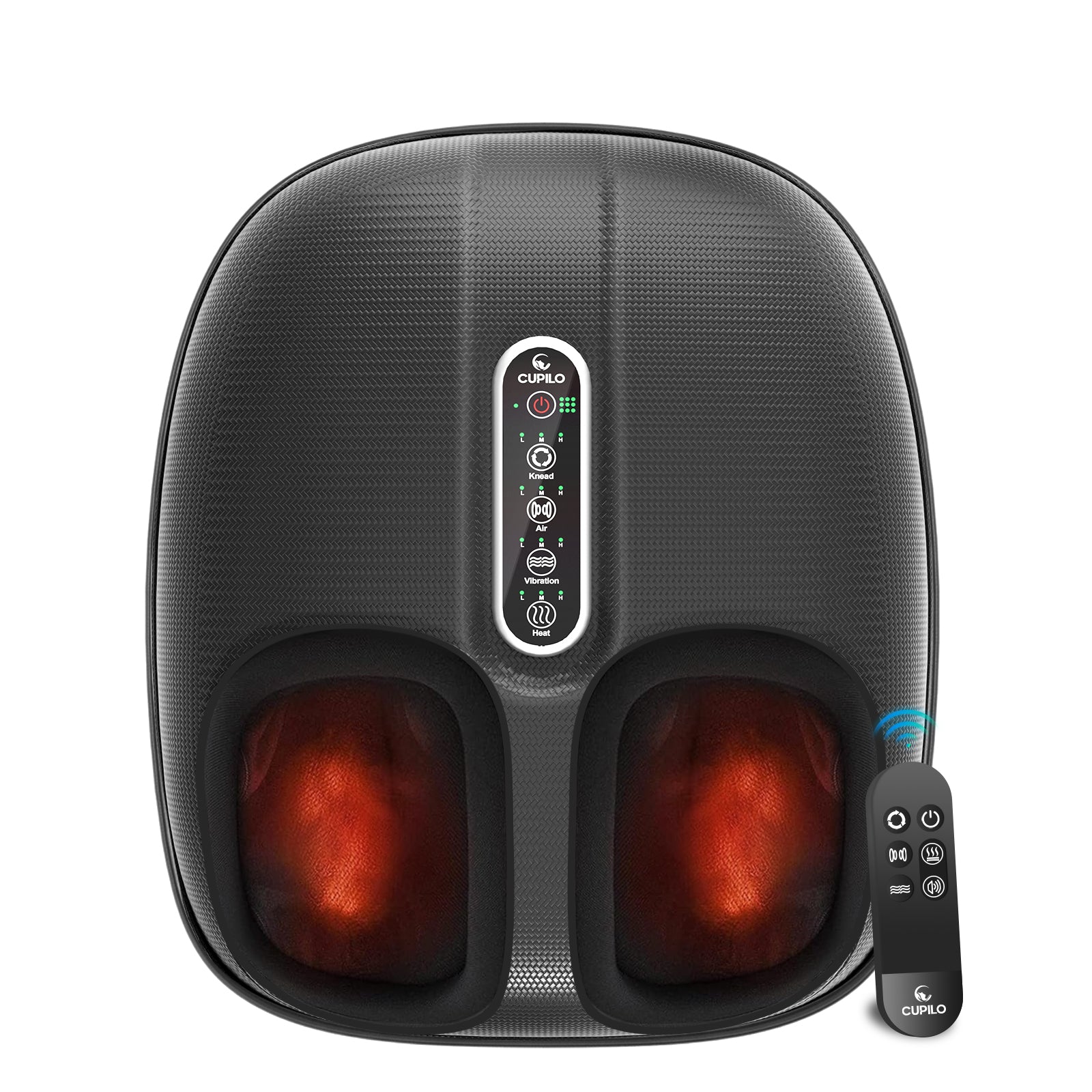 CuPiLo Foot Massager with Heat, Shiatsu Deep Knead Feet Massager with Remote Control - CPL-5522RC