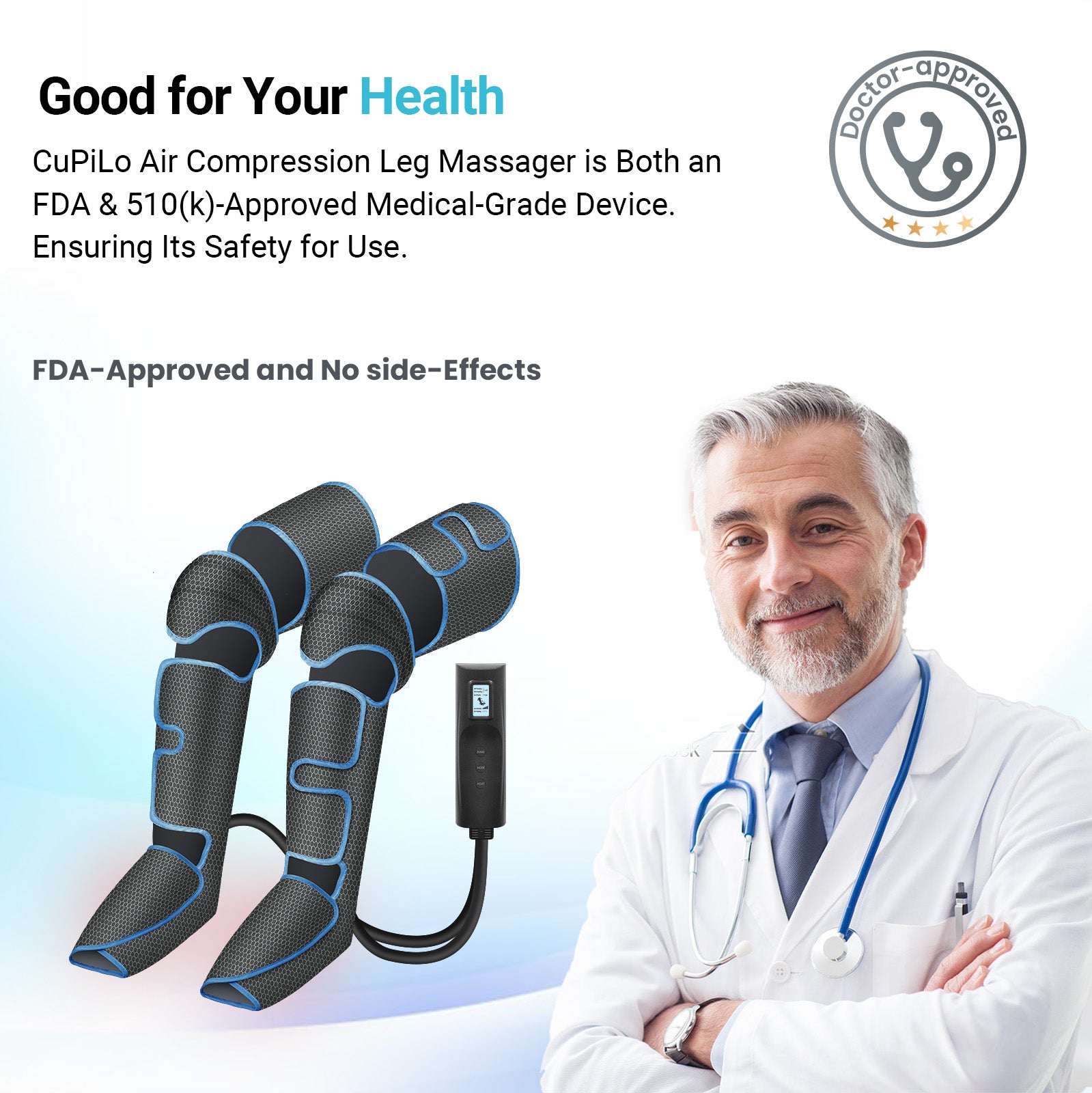 CuPiLo Leg Massager with Heat - CPL-FE-7204B-N1