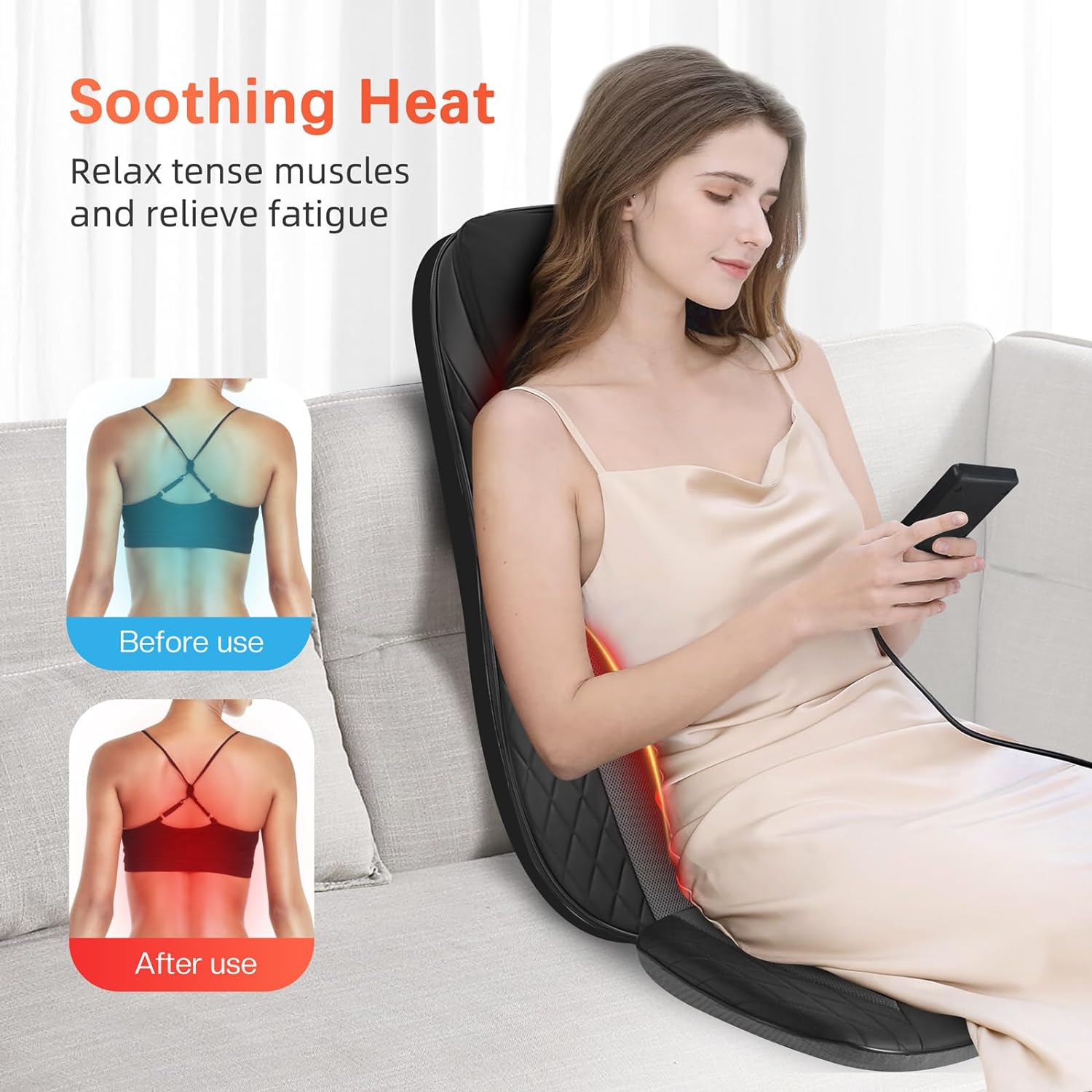 CuPiLo Shiatsu Neck Back Massager with Heat - CPL-2233