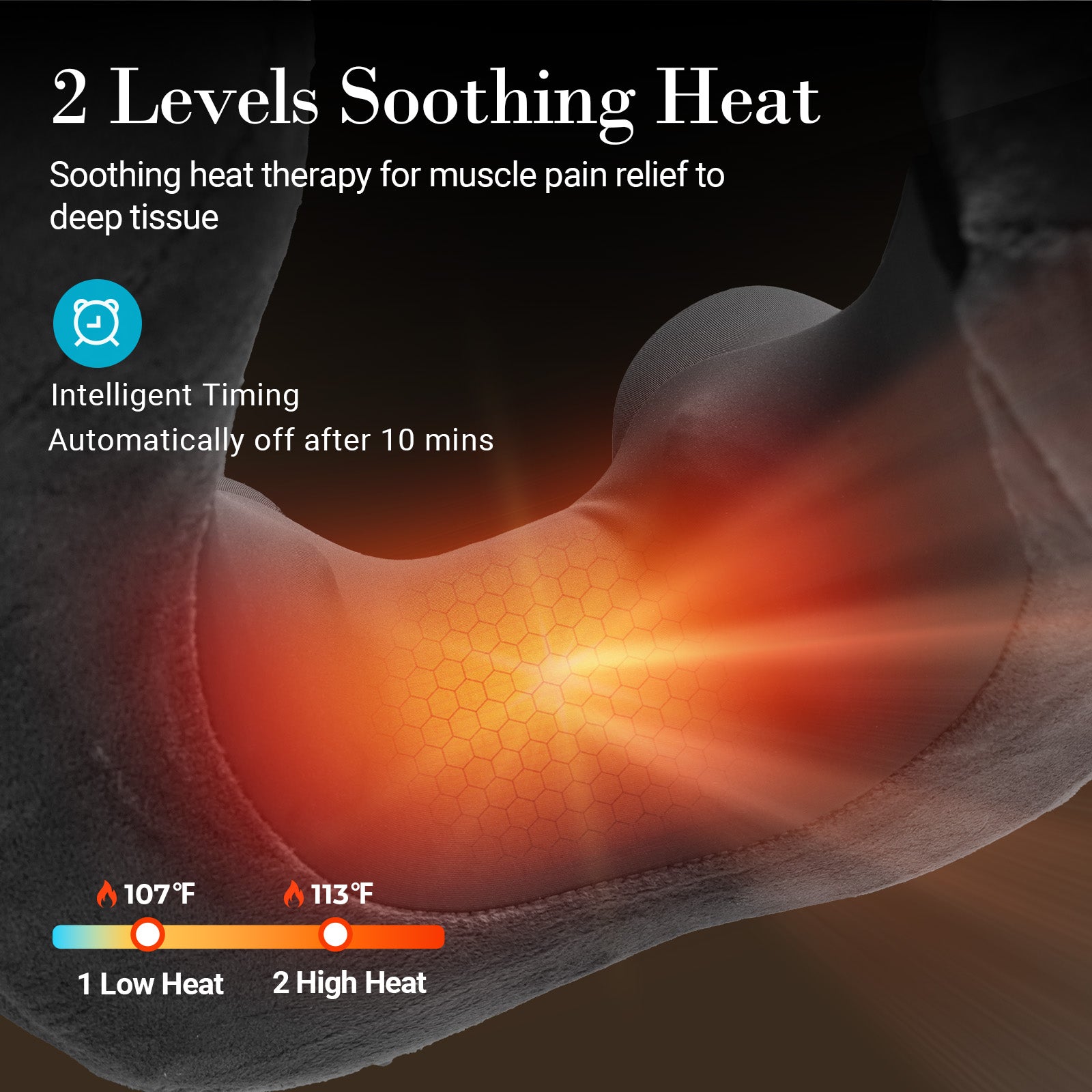 CuPiLo Neck Massager Pillow with Heat - Portable Shiatsu Neck Massage Pain Relief Deep Tissue - CPL-6689