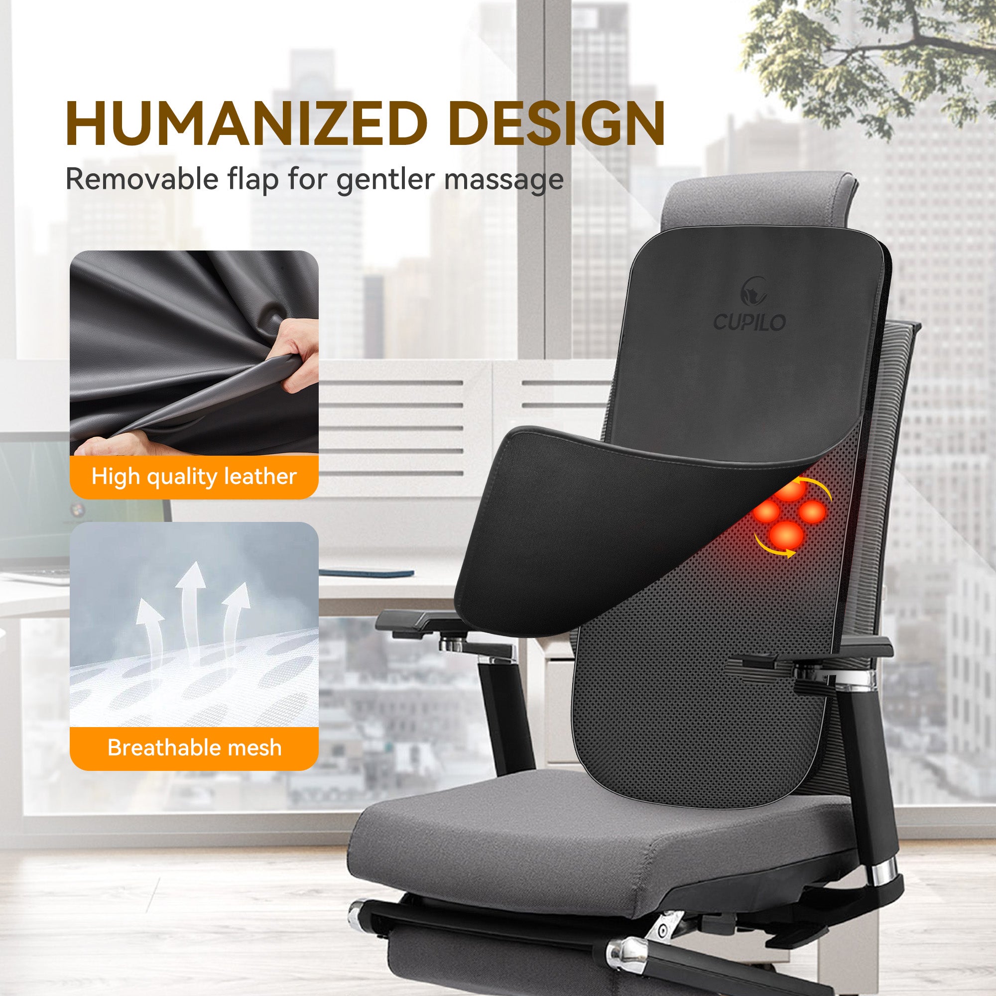 Back Massager - 3D Deep Tissue Kneading for Back Pain Relief - CPL-2241