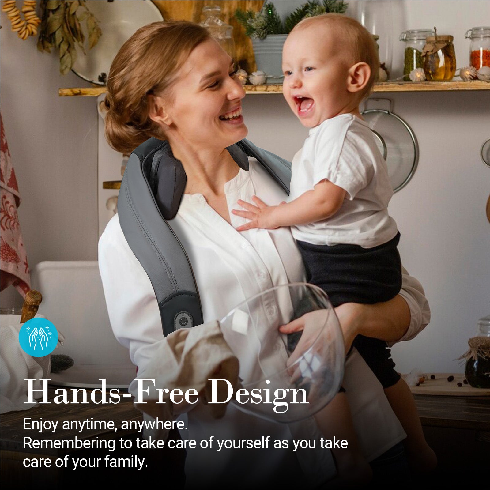 Cupilo Shiatsu Neck and Shoulder Massager with Heat - CPL-6681