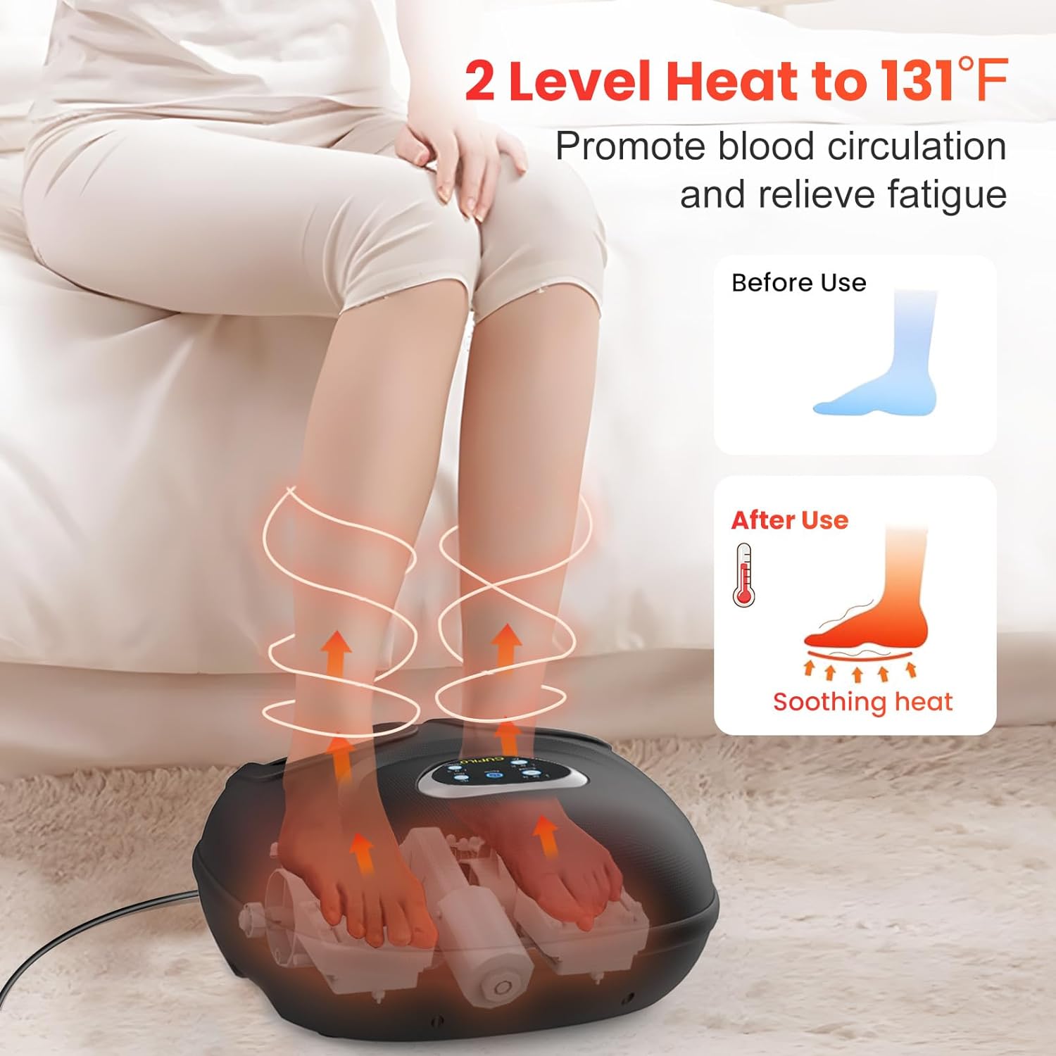 CuPilLo Foot Massager with Heat & Shiatsu - CPL-5522