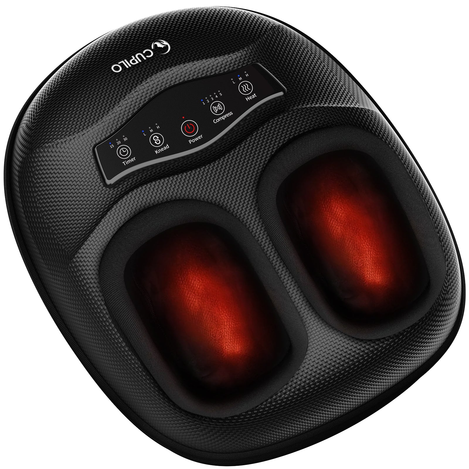 Shiatsu Foot Massager with Heat - Deep Tissue Kneading Feet Massager for Plantar Fasciitis - CPL-5555