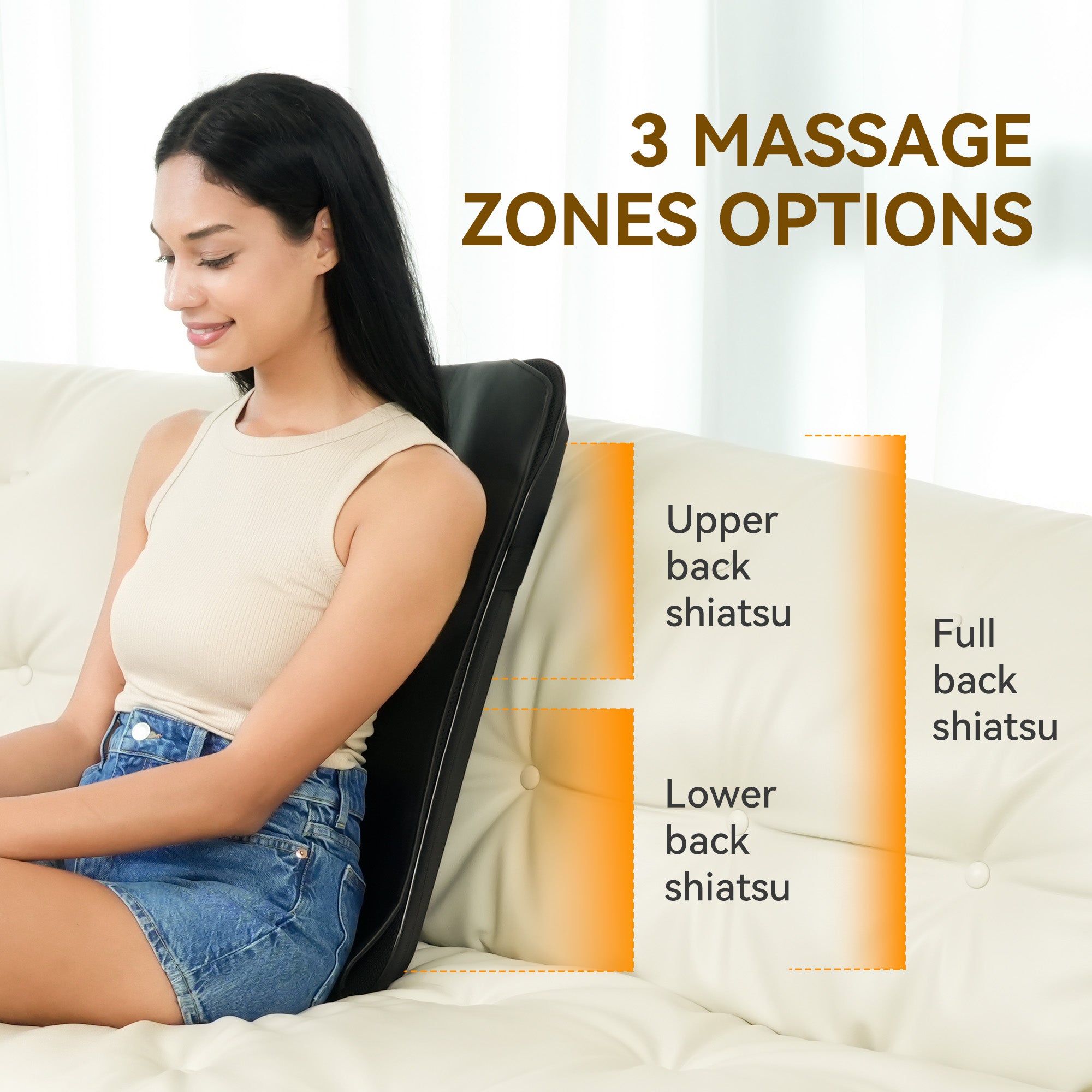 Back Massager - 3D Deep Tissue Kneading for Back Pain Relief - CPL-2241