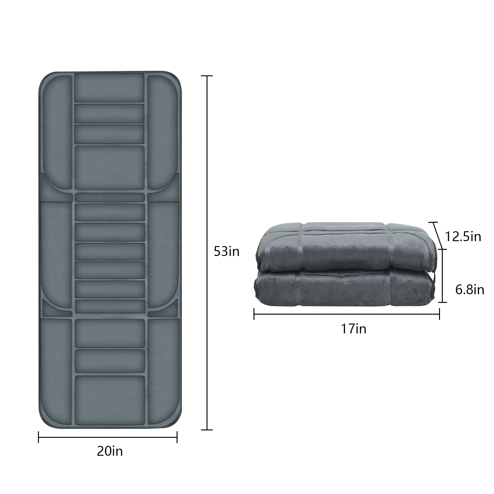 CuPiLo Massager Mat Full Body,5 Massage Modes & 3 Vibration Ievels-- CP-3310