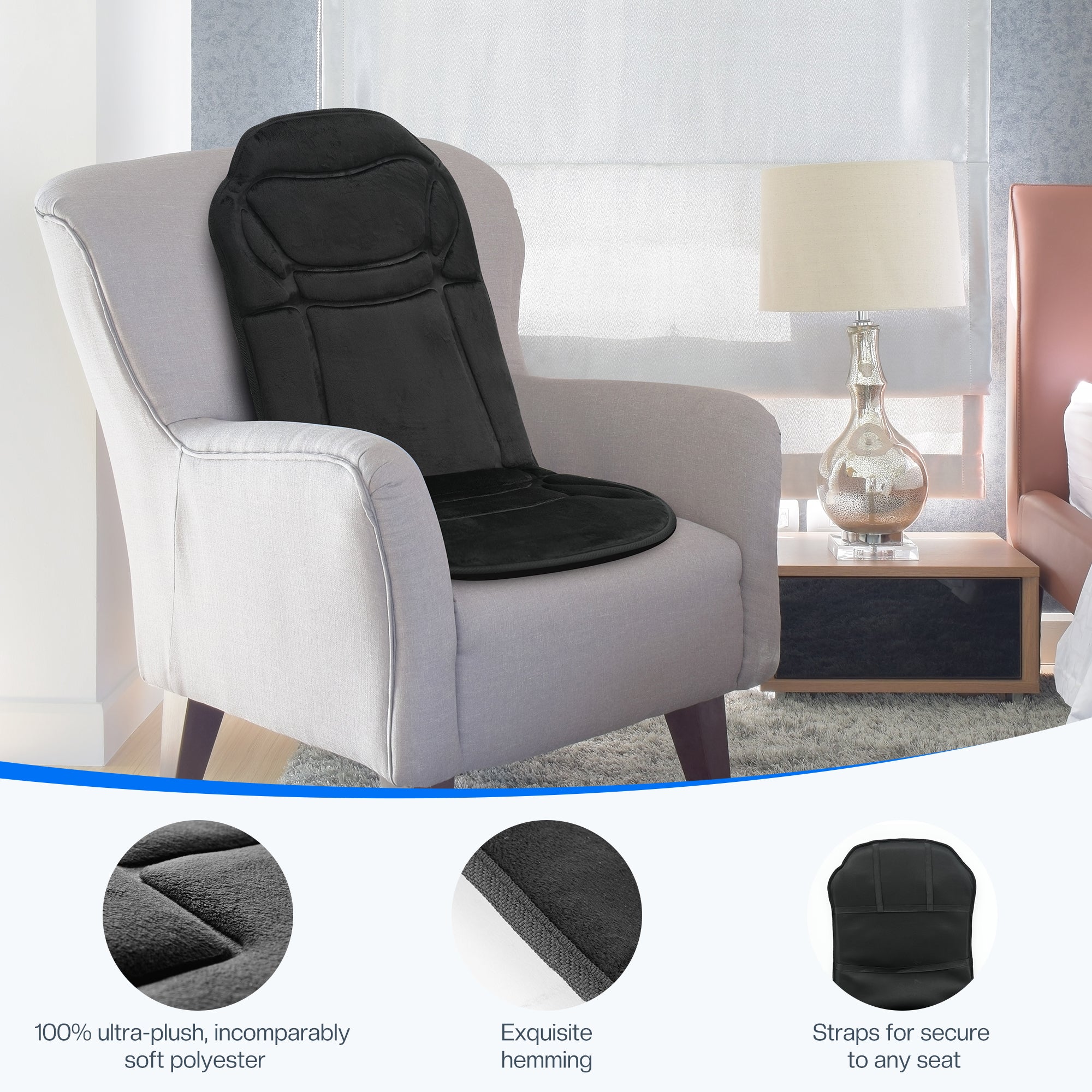 CuPiLo Massage Chair Pad,Electric Back Massager for Back Pain -- CPL-2102