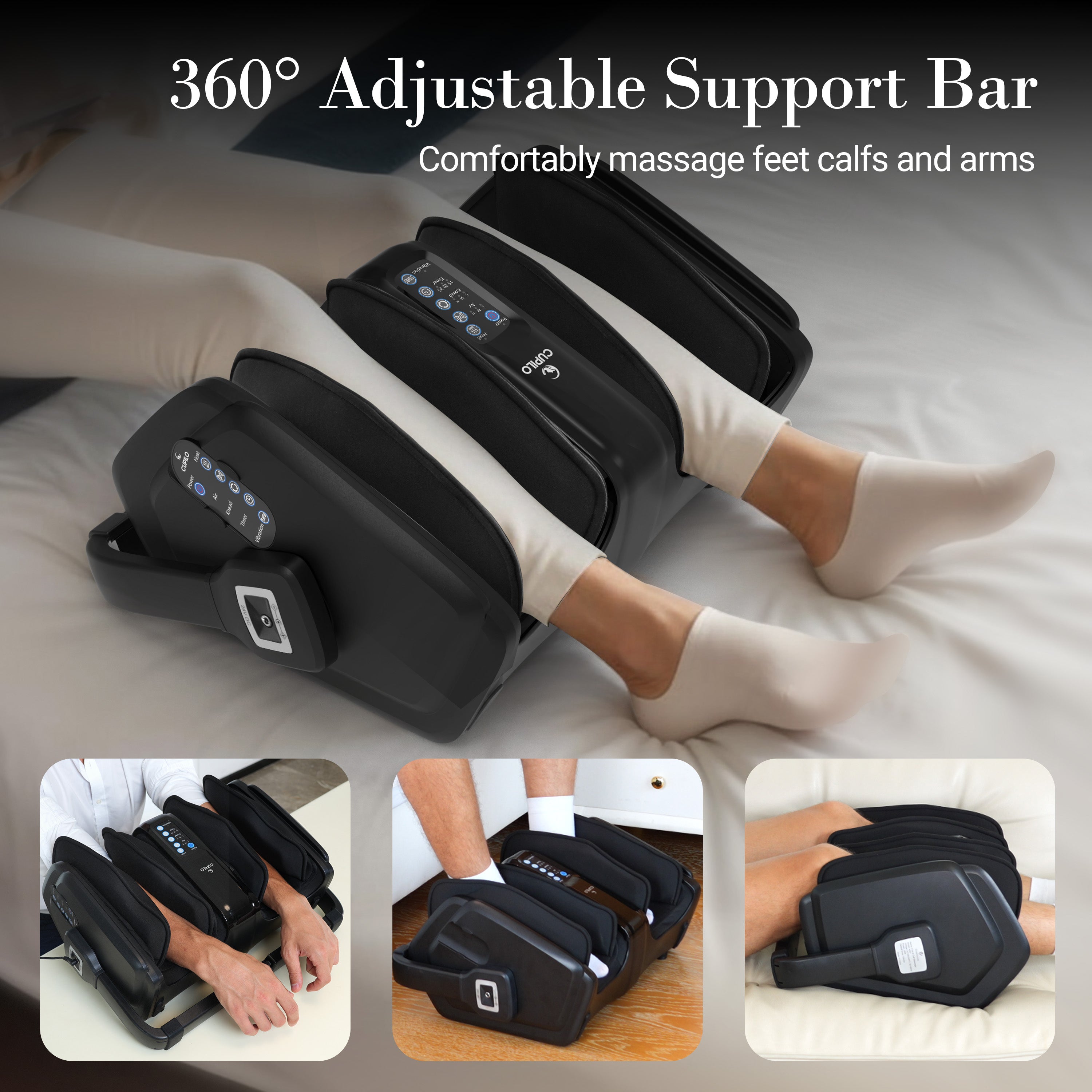 CuPiLo Shiatsu Foot and Calf Massager with Remote Control - CPL-5599RC