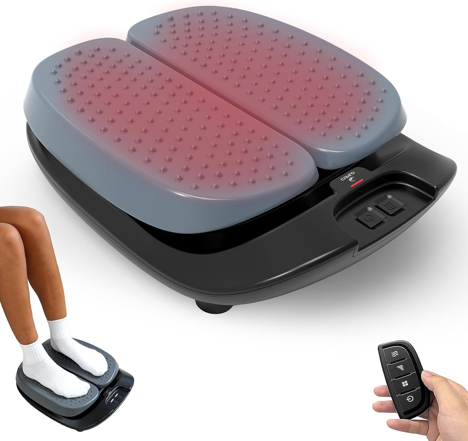 CPL-5591-WM Cupilo Foot Massager with Heat, Electric Feet Massager for Legs Circulation, Plantar Fasciitis Pain, Stress Relief
