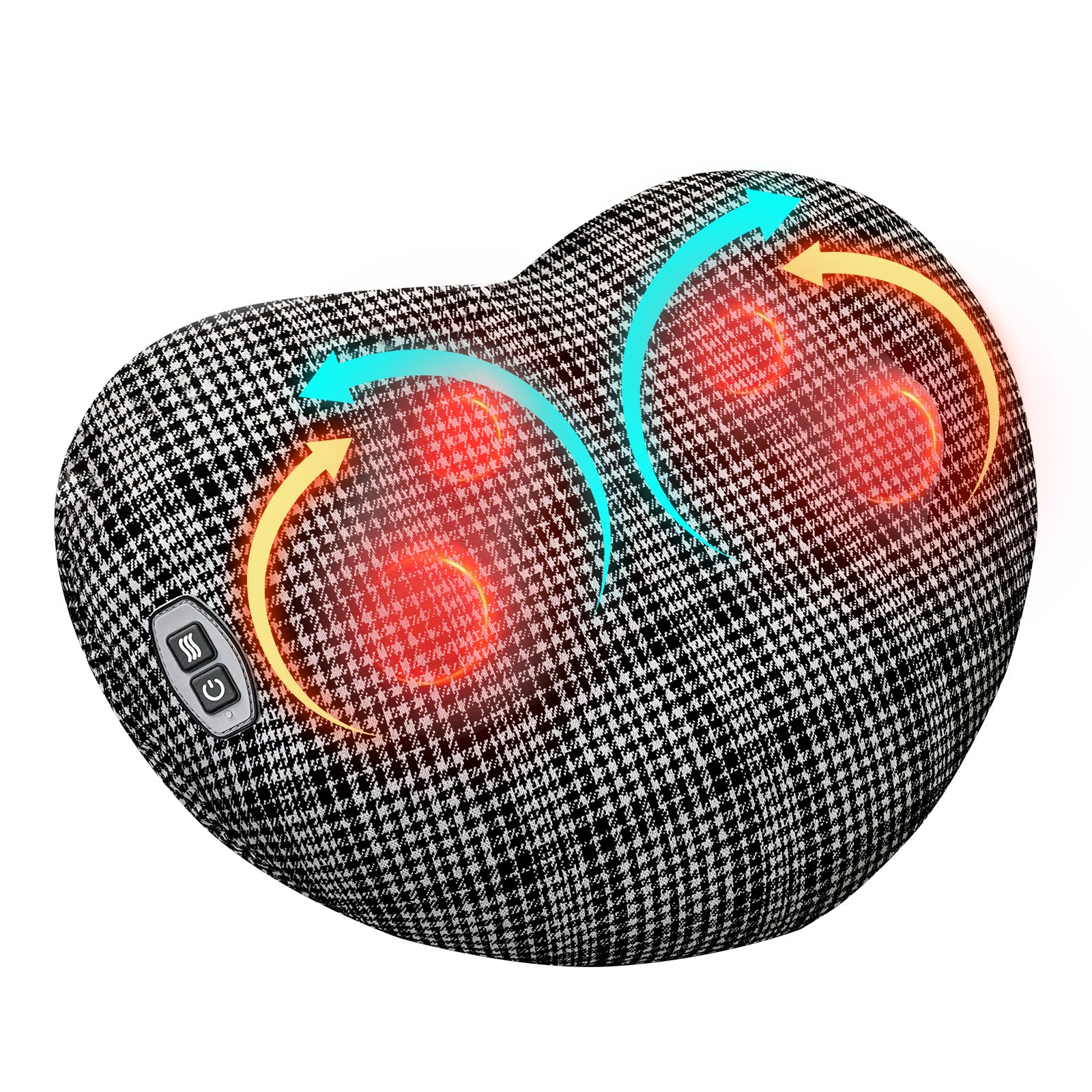 CuPiLo Back Massager for Pain Relief, Gifts for Women Men, Cordless 120min Neck and Back Massager, Plush Skin-Friendly Kneading Massage Pillow for Body Relaxation at Home - CPL-1149