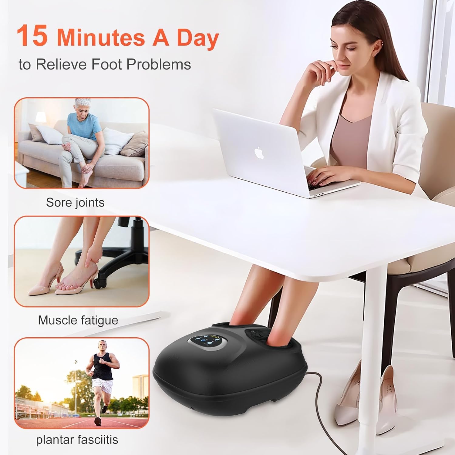 CuPilLo Foot Massager with Heat & Shiatsu - CPL-5522