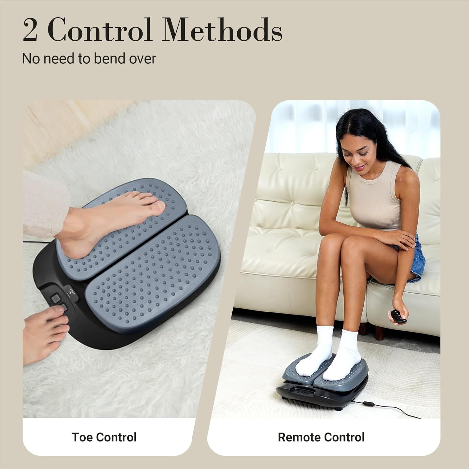 CPL-5591-WM Cupilo Foot Massager with Heat, Electric Feet Massager for Legs Circulation, Plantar Fasciitis Pain, Stress Relief