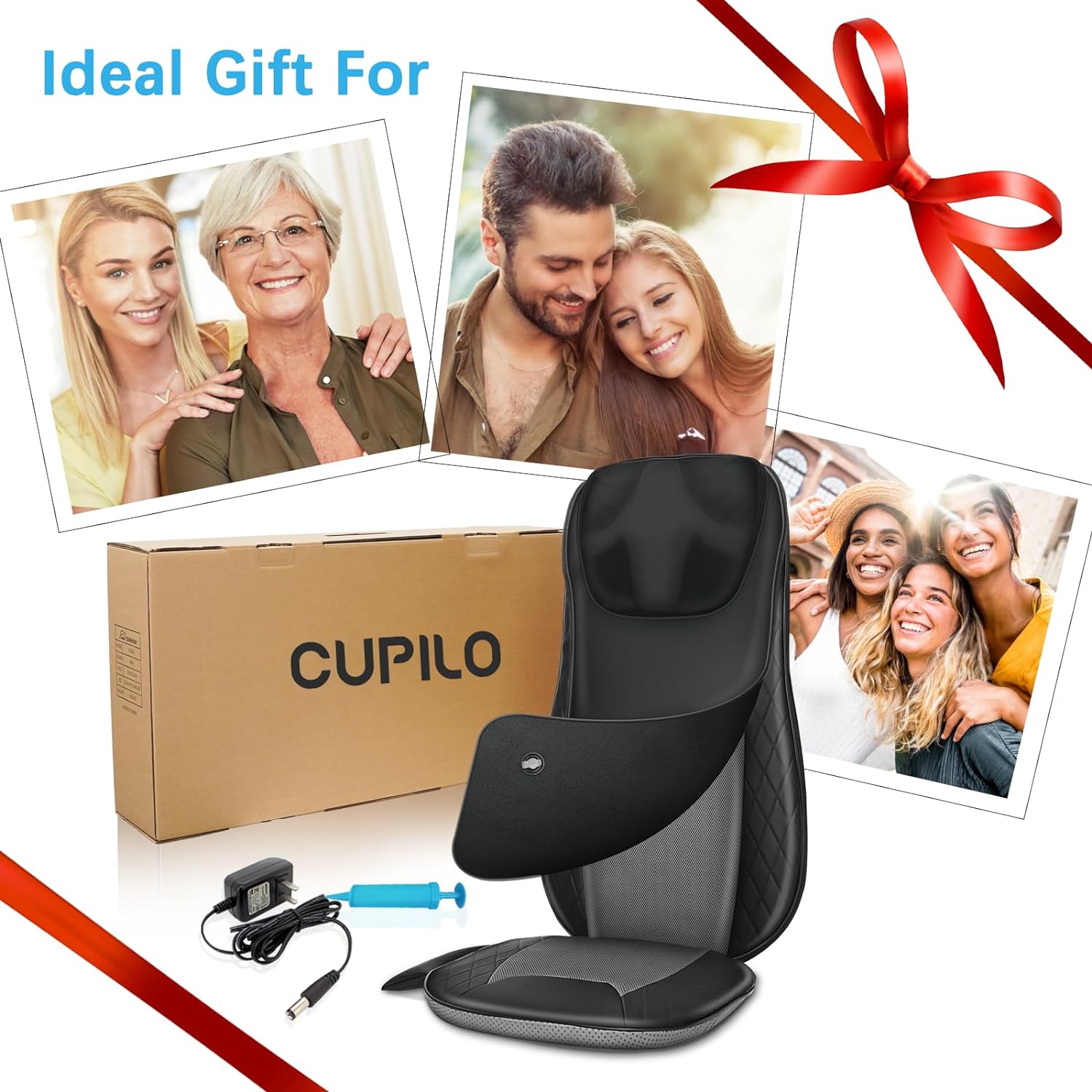 CuPiLo Shiatsu Neck Back Massager with Heat - CPL-2233