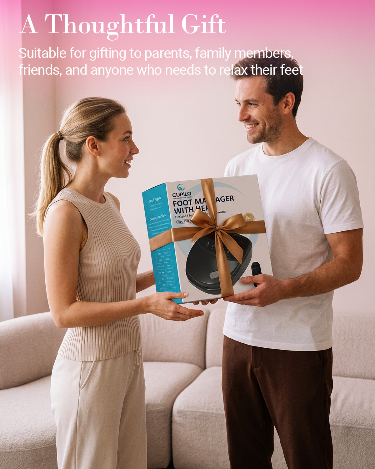 CuPiLo Foot Massager with Heat & Aromatherapy | Deep Kneading - CPL-5306