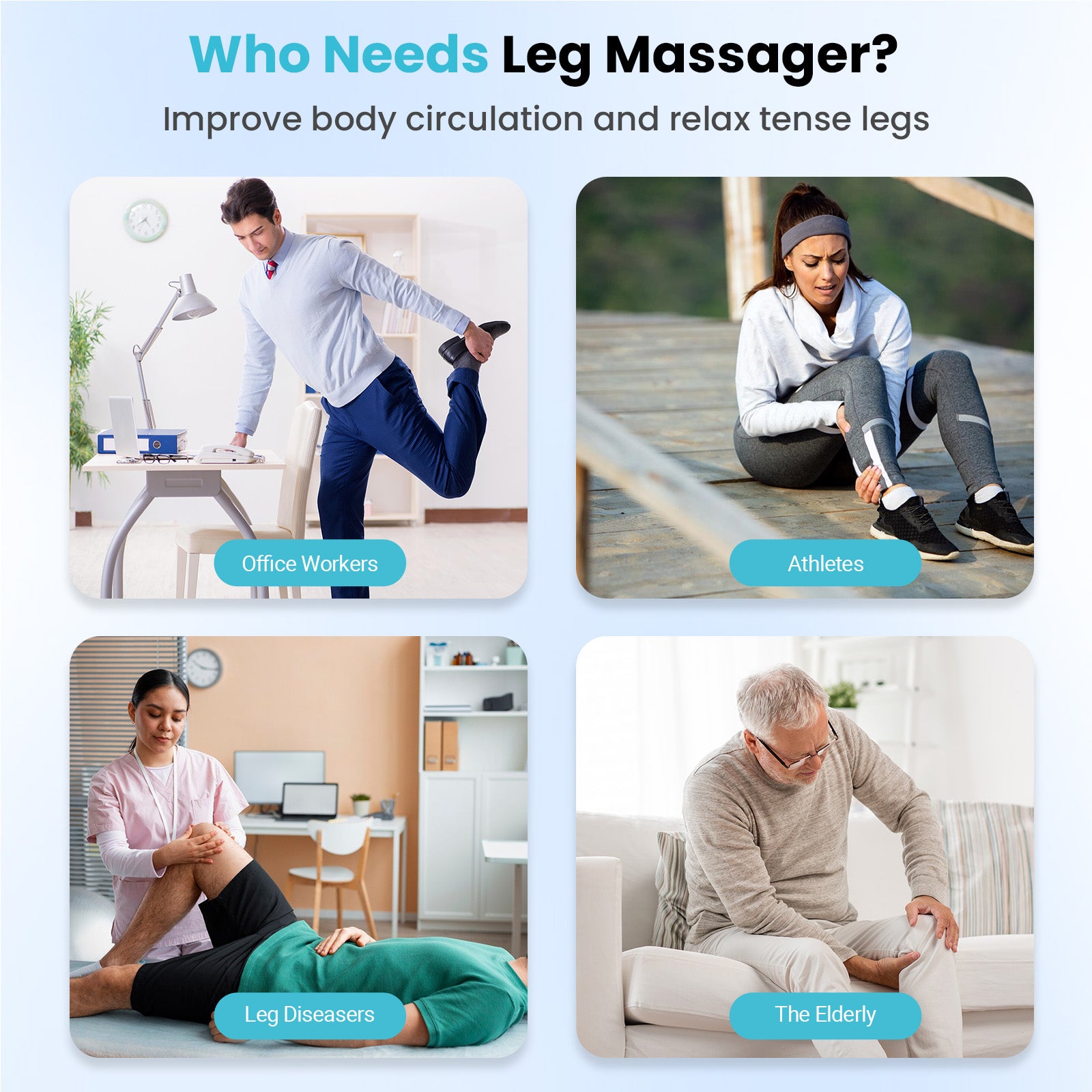 CuPiLo Leg Massager with Heat - CPL-FE-7204B-N1