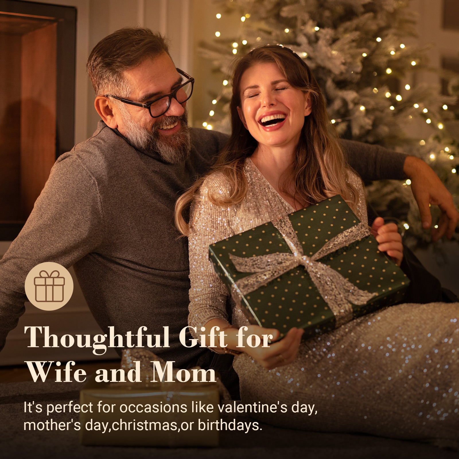 Ideal gift massage pillow for wife/mom - Valentine's, Mother's Day & Christmas back-neck pain relief.