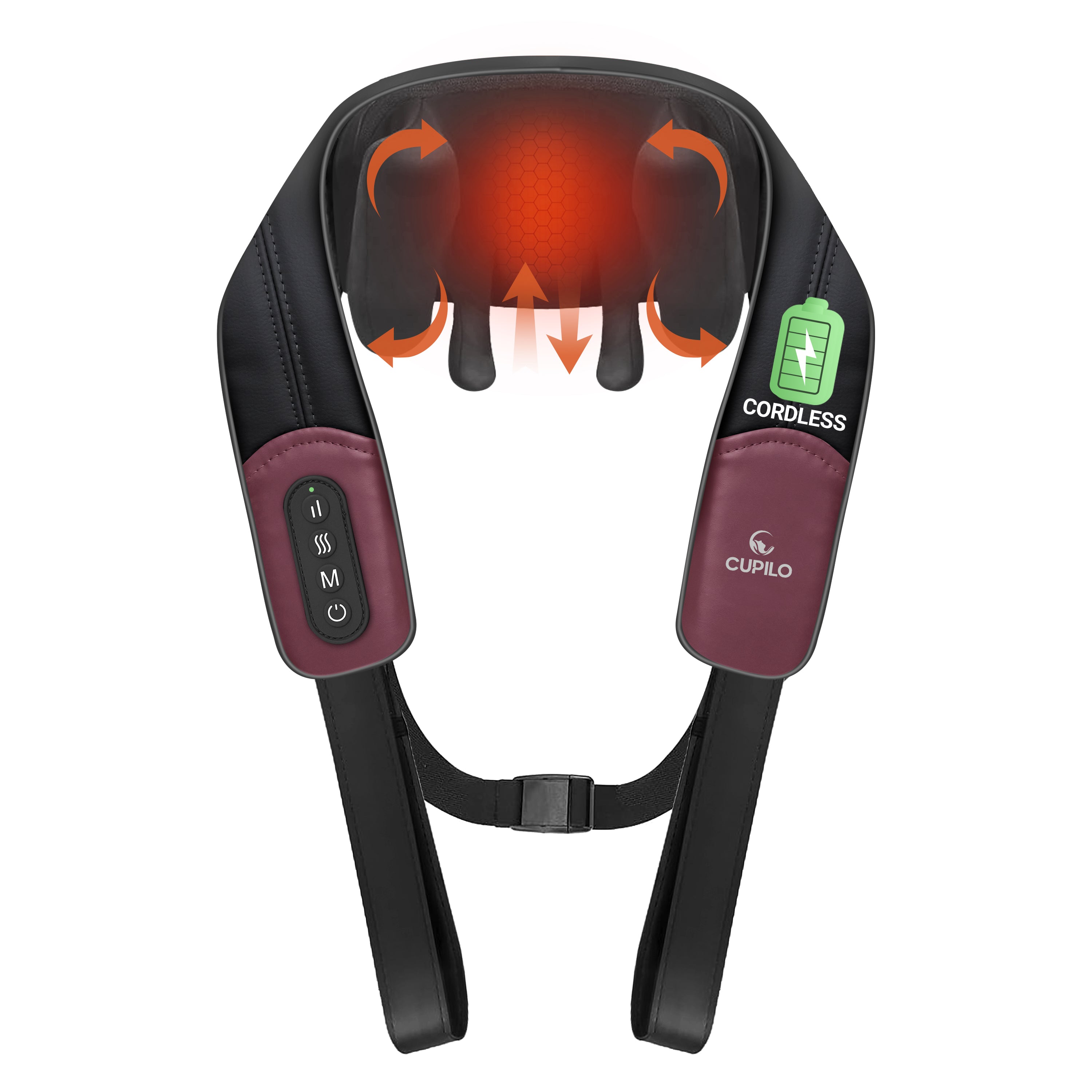 Cupilo Shiatsu Neck and Shoulder Massager with Heat - CPL-6681