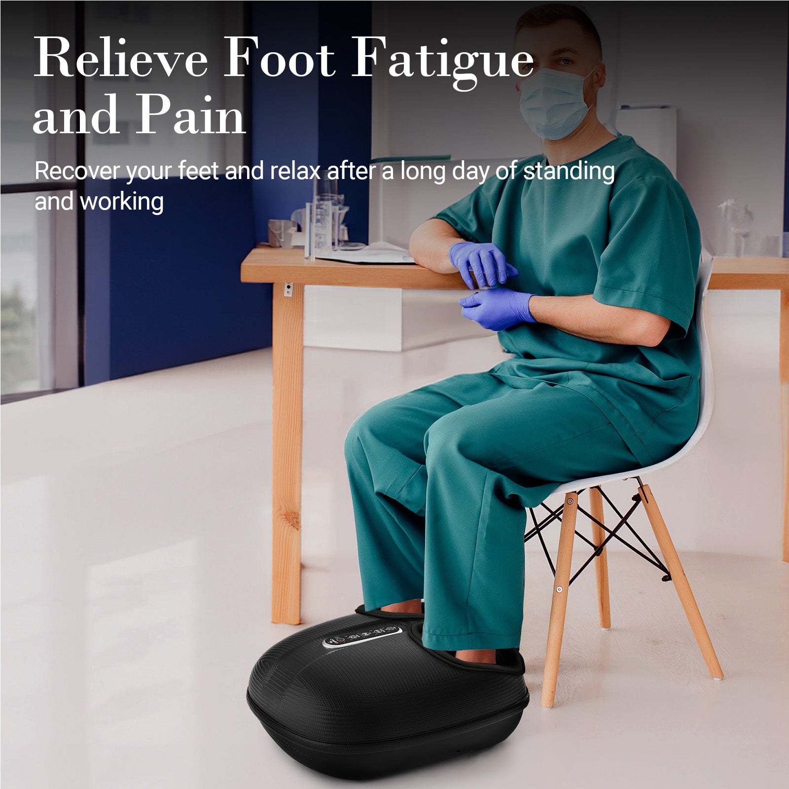 Cupilo Foot Massager Machine with Heat & Remote Control, Shiatsu Deep Kneading Foot Massager for Plantar Fasciitis, Tired Muscles, Neuropathy, Blood Circulation, Birthday Gifts, Size up to 13''