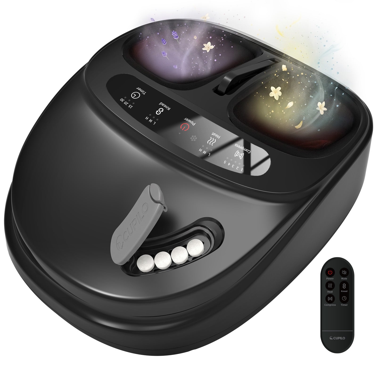 CuPiLo Foot Massager with Heat & Aromatherapy | Deep Kneading - CPL-5306