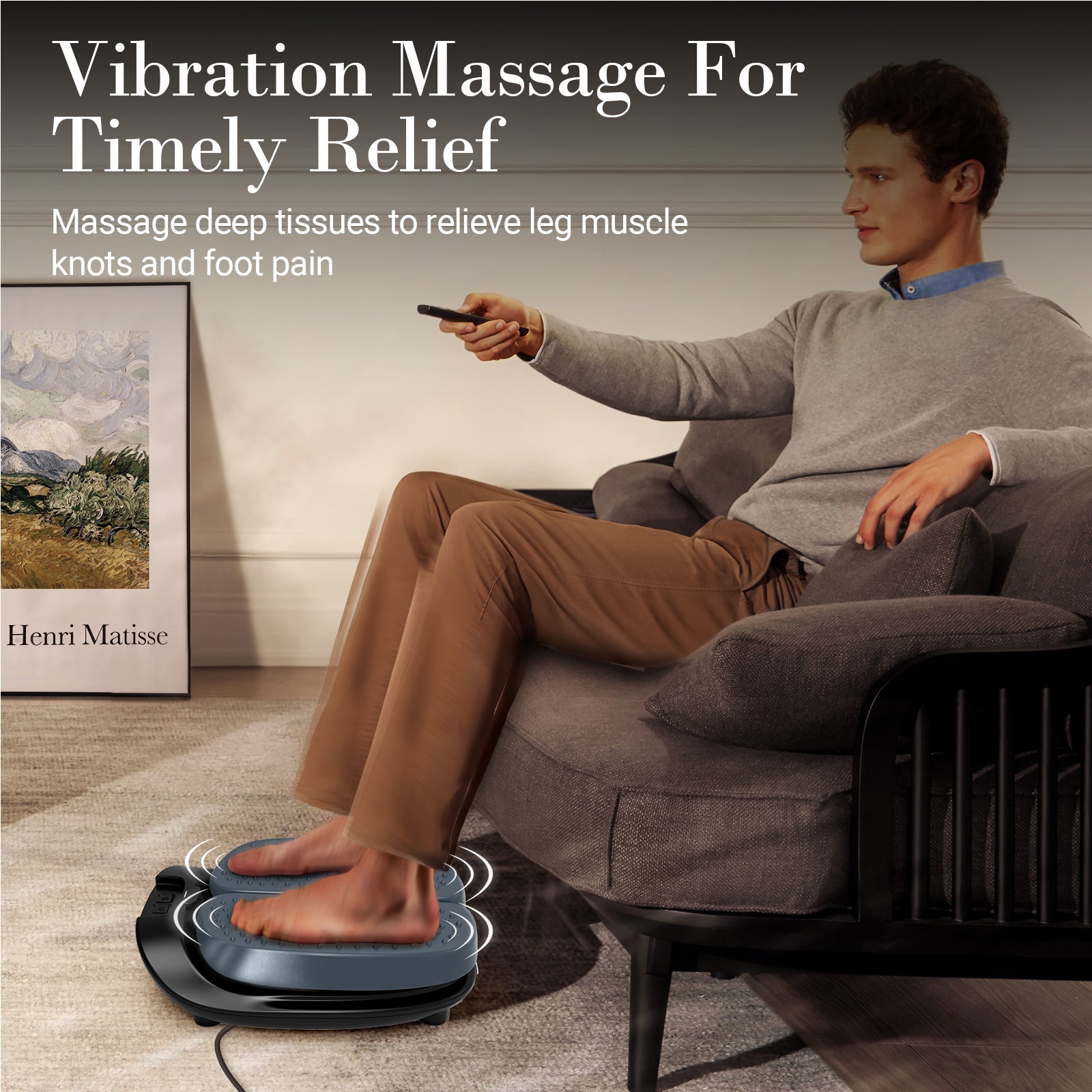 CuPiLo Adjustable Vibration Feet Massager with Remote Control - CPL-5591