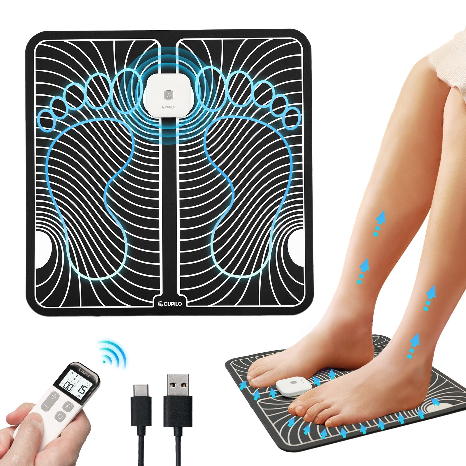 Cupilo Ems Foot Massager Mat for Neuropathy - KTR-2493