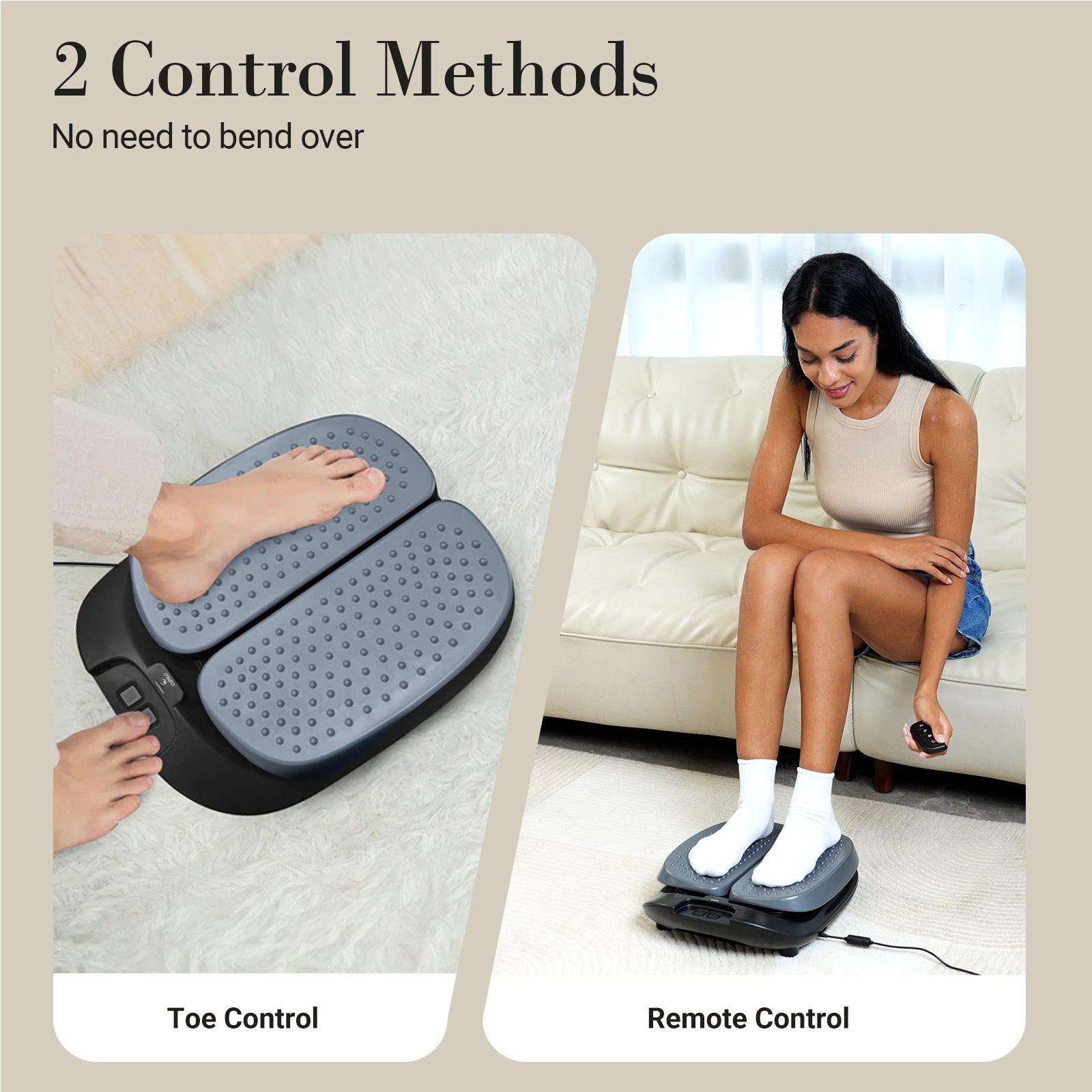 CuPiLo Adjustable Vibration Feet Massager with Remote Control - CPL-5591