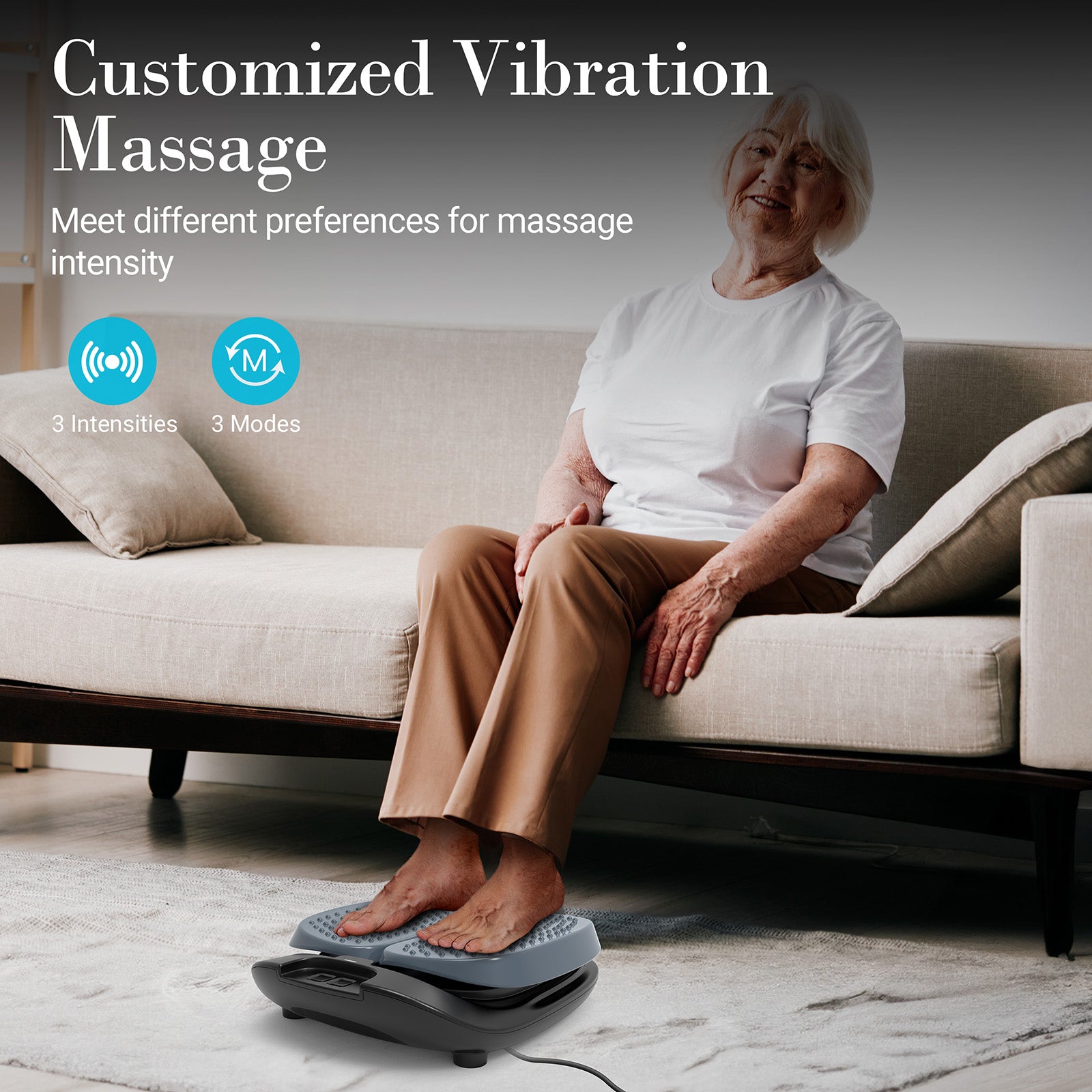 CuPiLo Adjustable Vibration Feet Massager with Remote Control - CPL-5591