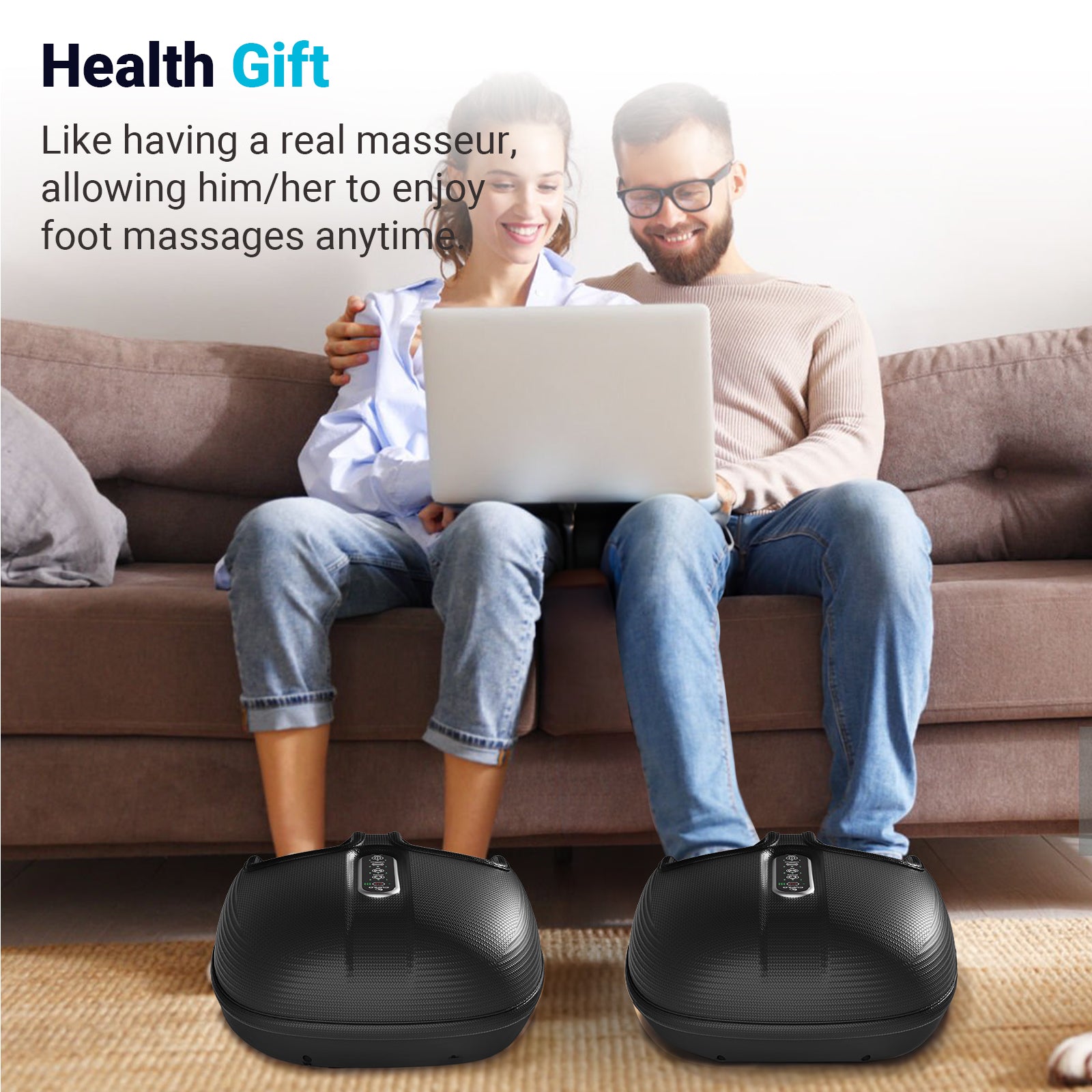 CuPiLo Foot Massager with Heat, Shiatsu Deep Knead Feet Massager with Remote Control - CPL-5522RC