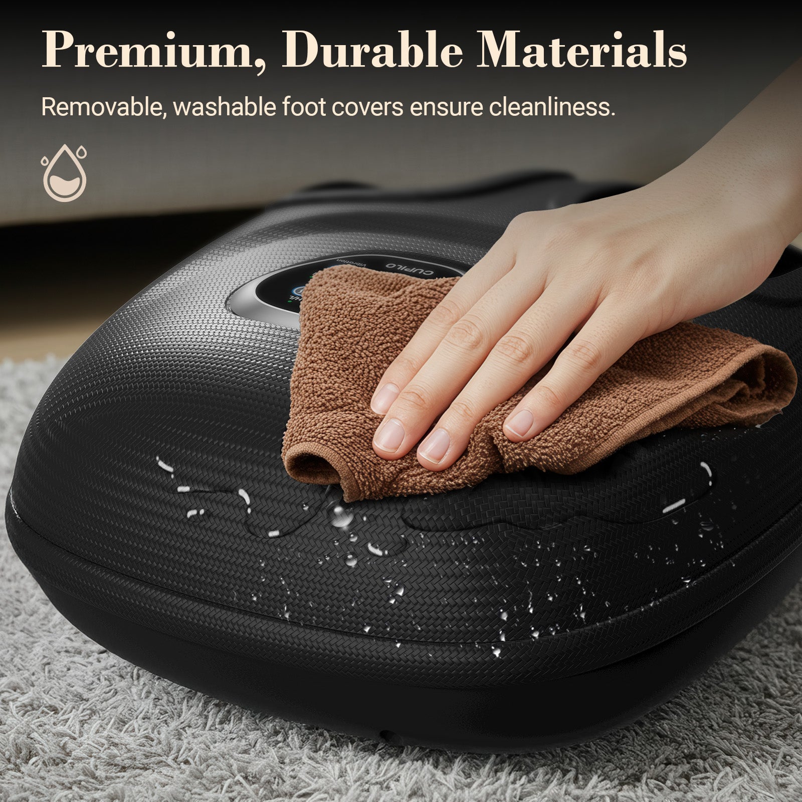 CPL-5522-WM Cupilo Foot Massager with Heat, Shiatsu Foot Massager Machine with 5 Deep Kneading Therapy Pressure for Plantar Fasciitis, Neuropathy, Blood Circulation, Birthday Gifts for Women Men 13