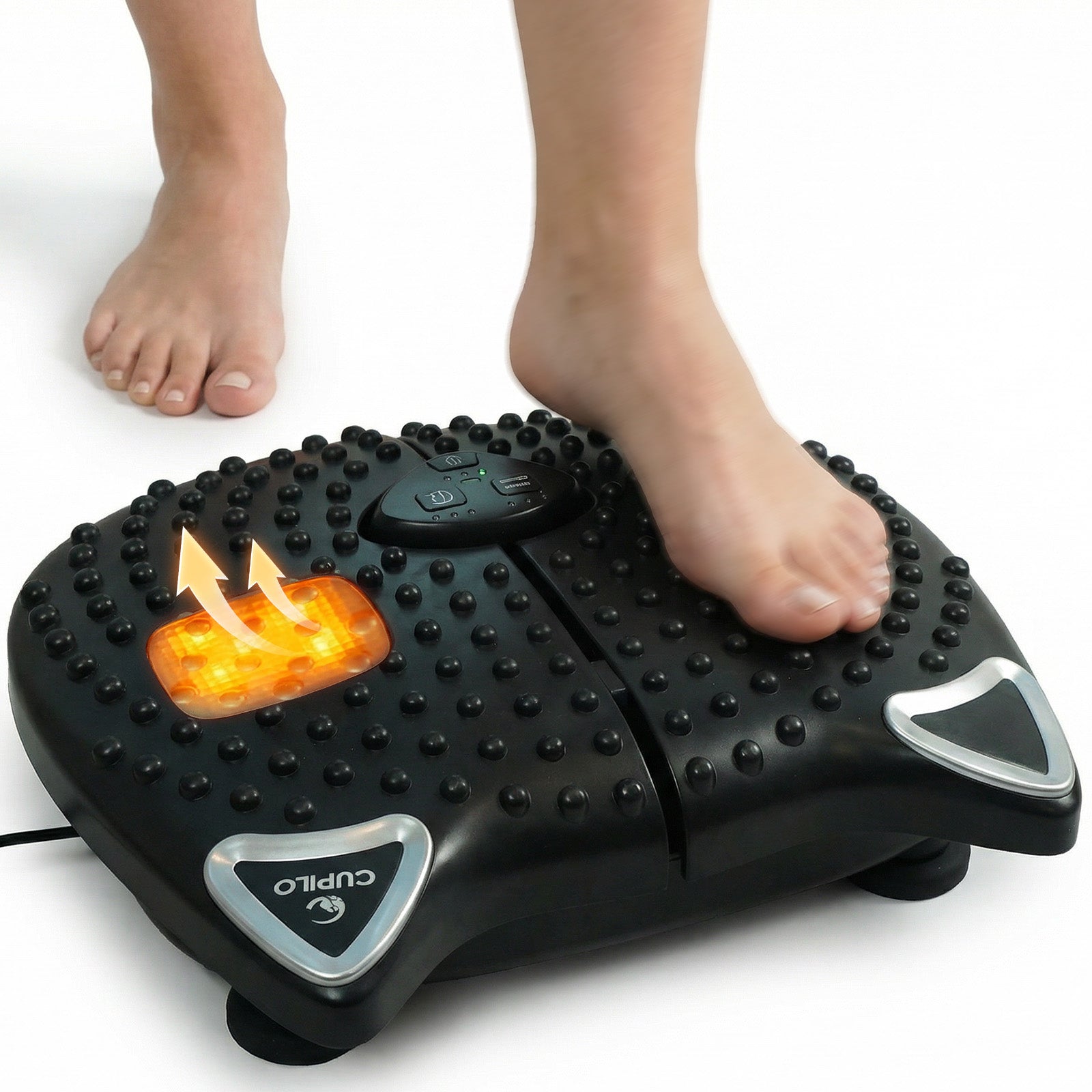 CuPiLo 2026 Upgraded Foot & Leg Massager | Vibration & Heat Therapy for Neuropathy Pain Relief and Better Circulation - CPL-5556R-BLK