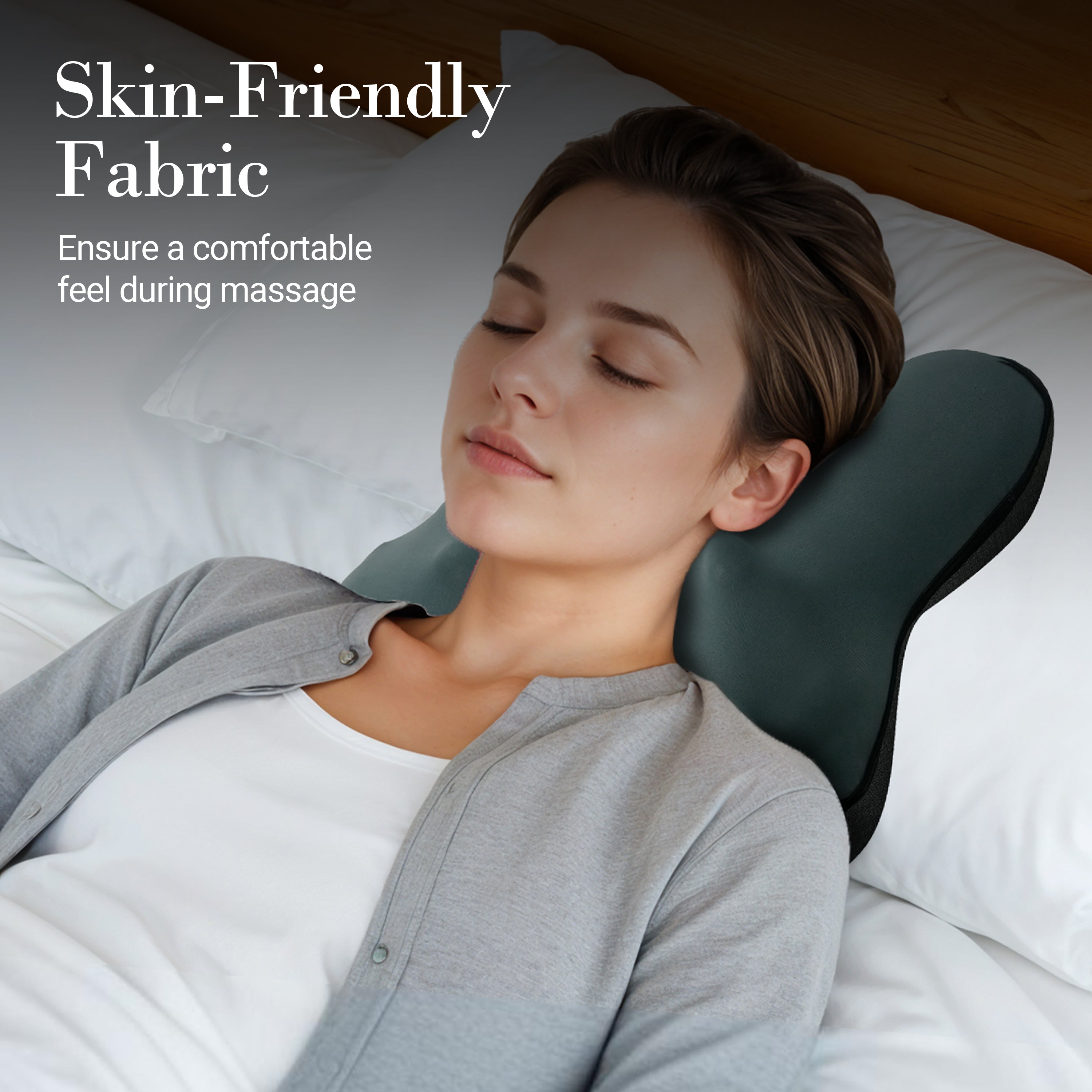 WM-1147 CuPiLo Cordless Back Massager, Shiatsu Neck and back Massager with Heat for Muscle Pain Relief, Kneading Massage Pillow for Neck, Back, Shoulder, Fathers Day Dad Gifts for Men Husband